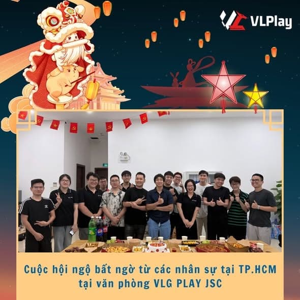 Buổi hội ngộ của các thành viên VLG Play tại văn phòng TP. Hồ Chí Minh.